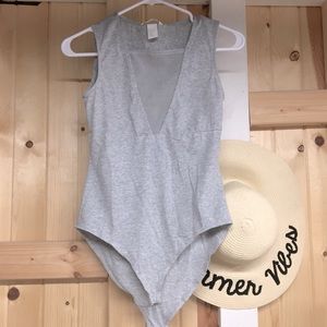 Grey H&M bodysuit